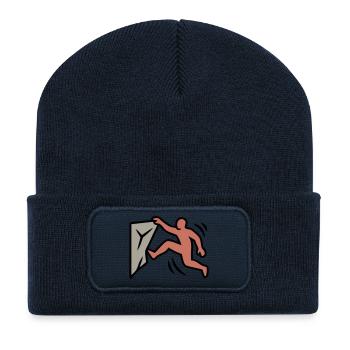 Boulderer Jump Climbing Bouldering Sports - Recycled Patch Beanie - french navy - Front