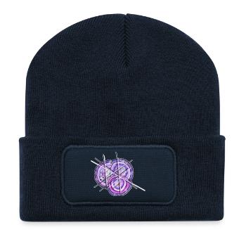 Struktur im Chaos - Recycelte Patch Beanie - French Navy - Vorne