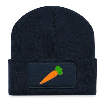 Karotte - Recycelte Patch Beanie - French Navy - Vorne