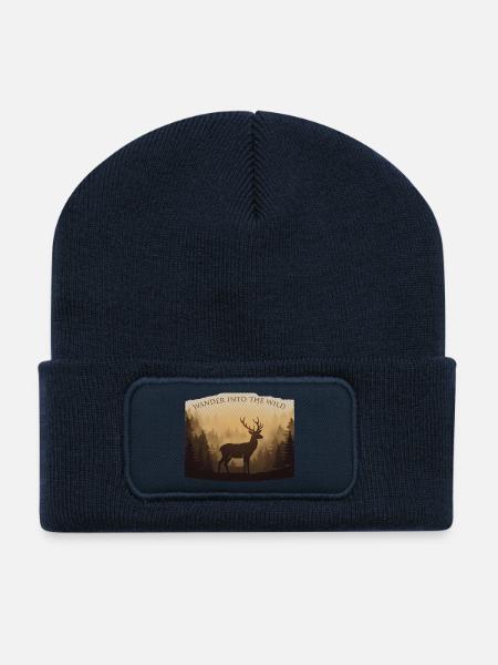 Born to Roam - Recycled Patch Beanie - french navy