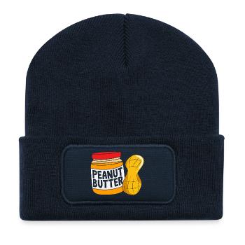 Peanut butter - Recycled Patch Beanie - french navy - Front