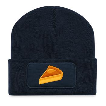 Pumpkin Pie Slice - Recycled Patch Beanie - french navy - Front