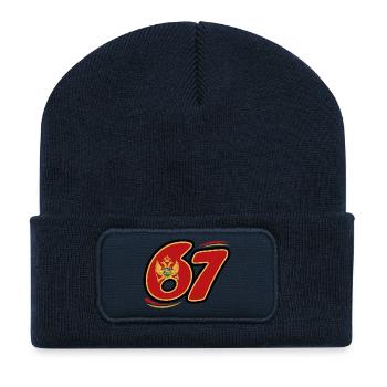 67 Montenegro Edition - Recycled Patch Beanie - french navy - Front