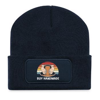 Töpferei - Recycelte Patch Beanie - French Navy - Vorne