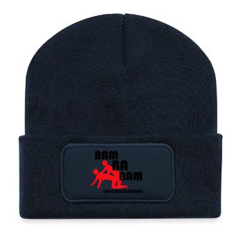 Arsch muss klatschen Bam ba Bam - Recycelte Patch Beanie - French Navy - Vorne