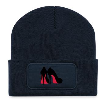 high heels - Recycled Patch Beanie - french navy - Front
