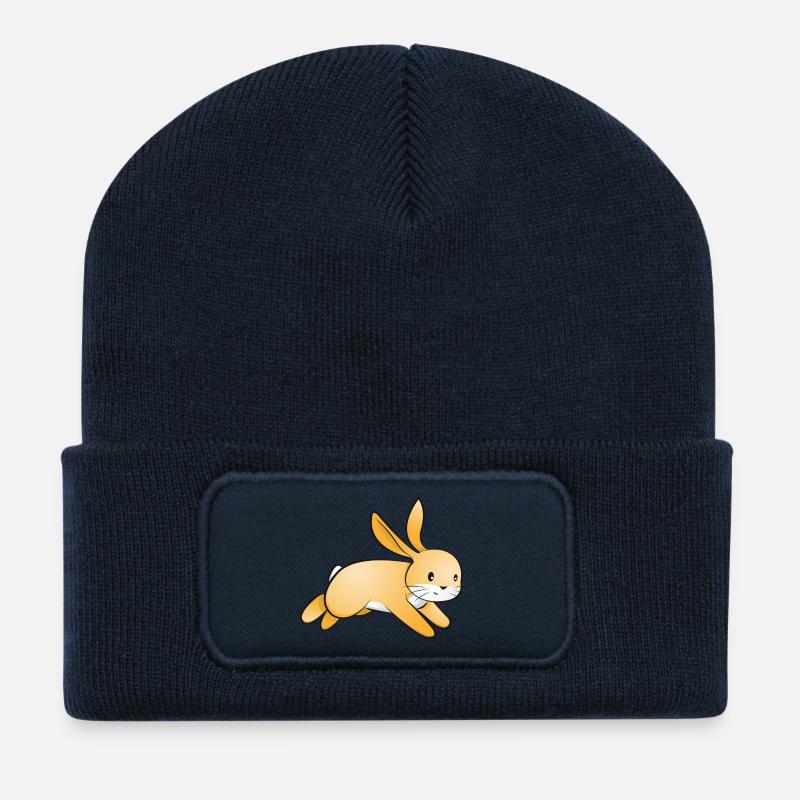 Hase - Recycelte Patch Beanie - French Navy