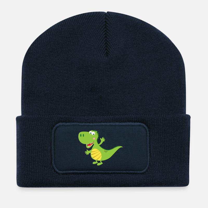 drache - Recycelte Patch Beanie - French Navy