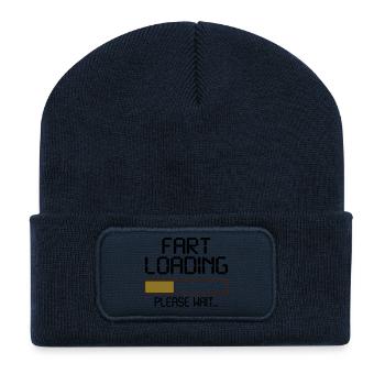 fart loading - Recycled Patch Beanie - french navy - Front