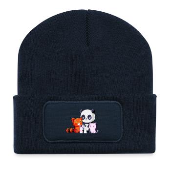 Team Kawaii - Recycelte Patch Beanie - French Navy - Vorne