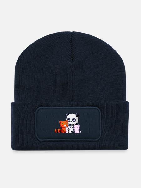 Team Kawaii - Recycelte Patch Beanie - French Navy