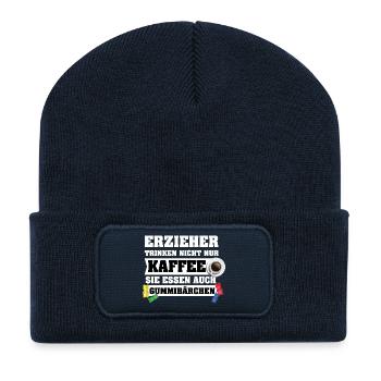 Gummibärchen - Recycelte Patch Beanie - French Navy - Vorne