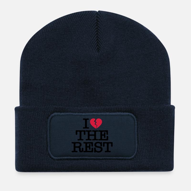 I hate the rest - Recycled Patch Beanie - french navy