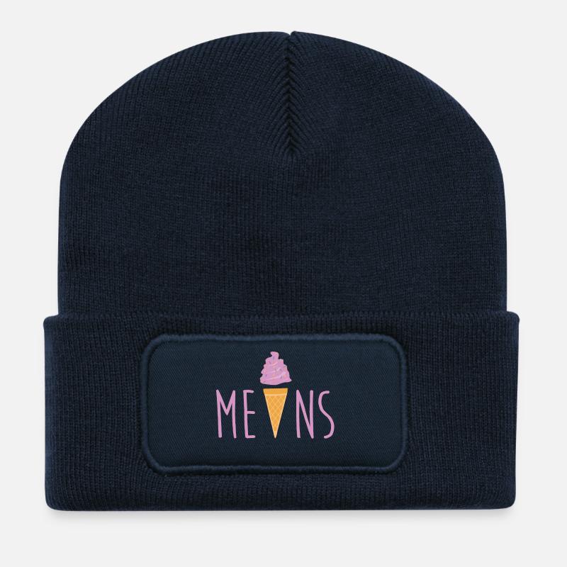 Eis Eis Baby. - Recycelte Patch Beanie - French Navy