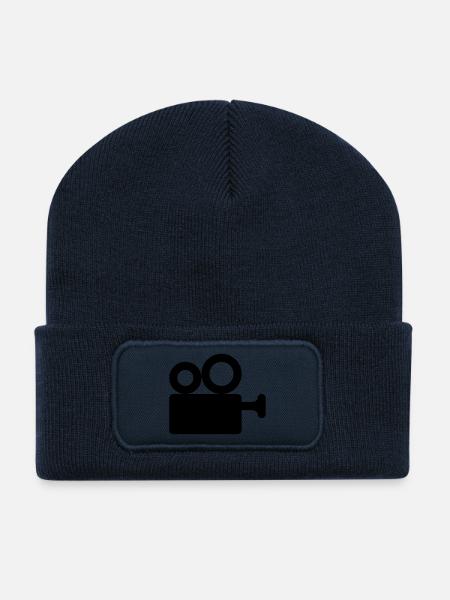 Kamera Kino - Recycelte Patch Beanie - French Navy