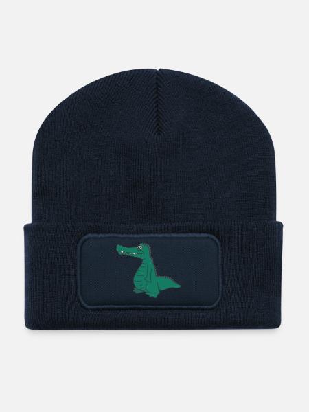 kroko 28 - Recycelte Patch Beanie - French Navy