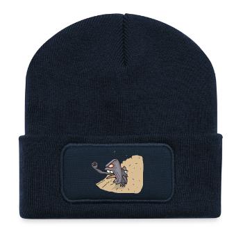 Amei 6 - Recycled Patch Beanie - french navy - Front
