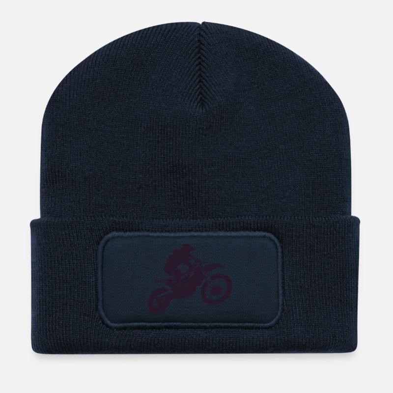 Motocross - Recycled Patch Beanie - french navy