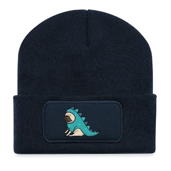 Mops - Recycelte Patch Beanie - French Navy - Vorne
