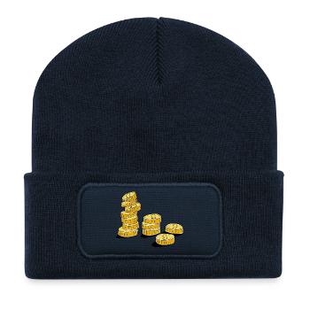 Money coins - Recycled Patch Beanie - french navy - Front