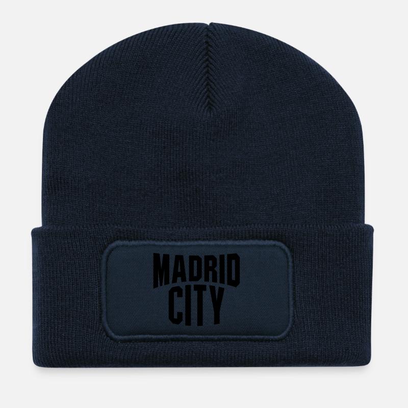 Madrid City JL - Recycled Patch Beanie - french navy