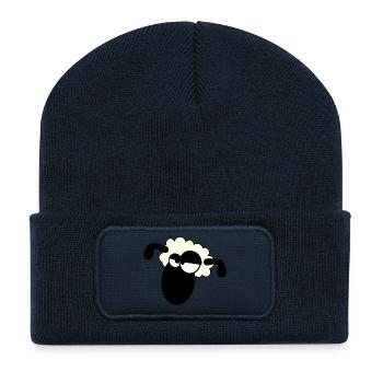 sheep schaf lamm lamb animal tiere6 - Recycelte Patch Beanie - French Navy - Vorne