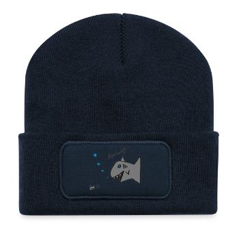 also hungry fish - Recycled Patch Beanie - french navy - Front