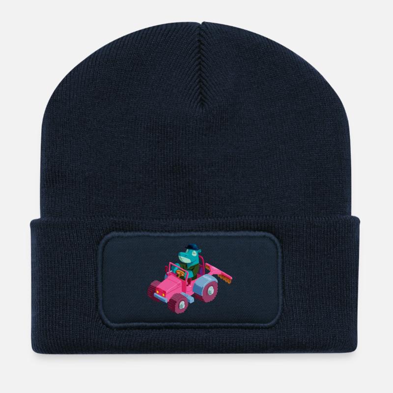 HippoTreck - Recycelte Patch Beanie - French Navy