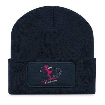 Pistenfee - Recycelte Patch Beanie - French Navy - Vorne