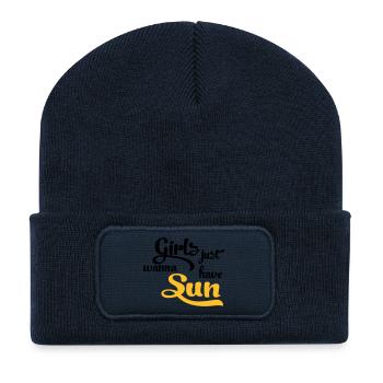 Sonne - Recycelte Patch Beanie - French Navy - Vorne