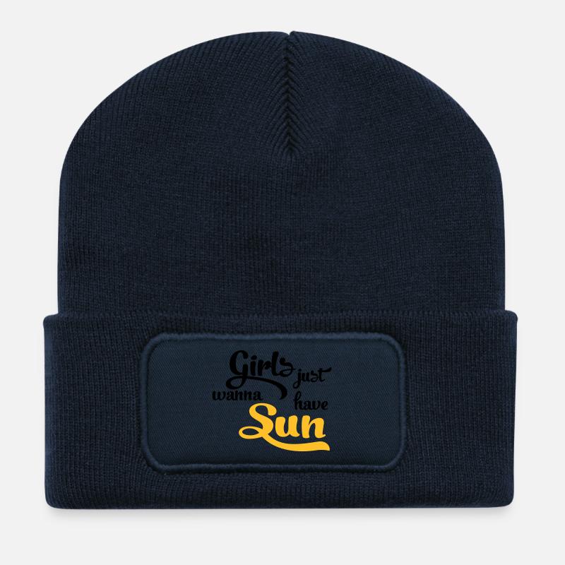 Sonne - Recycelte Patch Beanie - French Navy