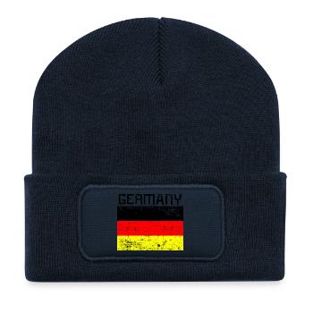 Germany Deutschland - Recycled Patch Beanie - french navy - Front