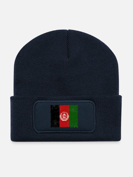 Afghanistan - Recycled Patch Beanie - french navy