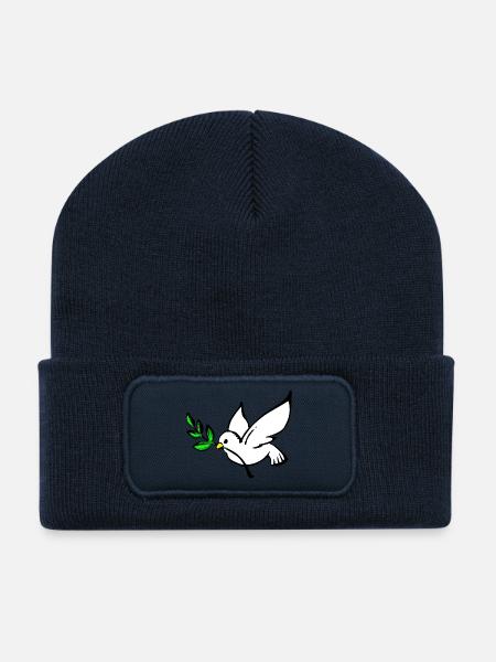 dove of peace - Recycled Patch Beanie - french navy