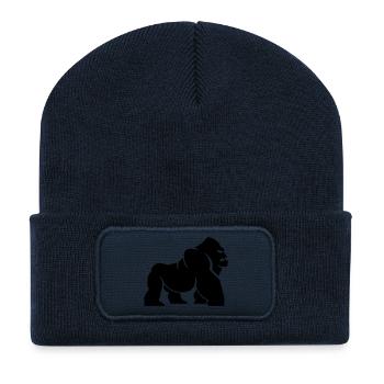 big scary gorilla - Recycled Patch Beanie - french navy - Front