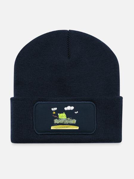 Frog t-shirt - Recycled Patch Beanie - french navy