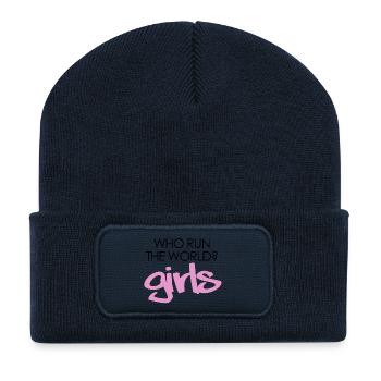 Who run the world? girls - Recycled Patch Beanie - french navy - Front