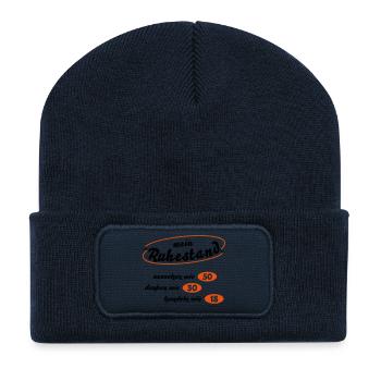 ruhestand - Recycelte Patch Beanie - French Navy - Vorne