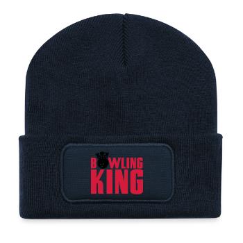 Bowling King - Recycelte Patch Beanie - French Navy - Vorne