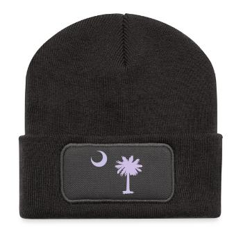 South Carolina - Recycelte Patch Beanie - Dunkelgrau - Vorne