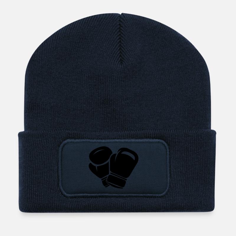 box_handschuhe - Recycelte Patch Beanie - French Navy
