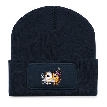 Cats Wedding - Recycled Patch Beanie - french navy - Front