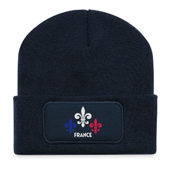 France Français Française French Frankreich - Recycled Patch Beanie - french navy - Front
