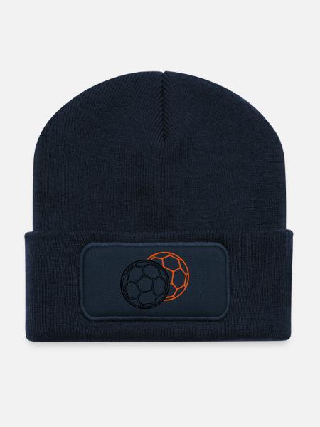handball bälle - Recycelte Patch Beanie - French Navy
