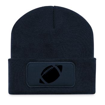 football - Recycelte Patch Beanie - French Navy - Vorne