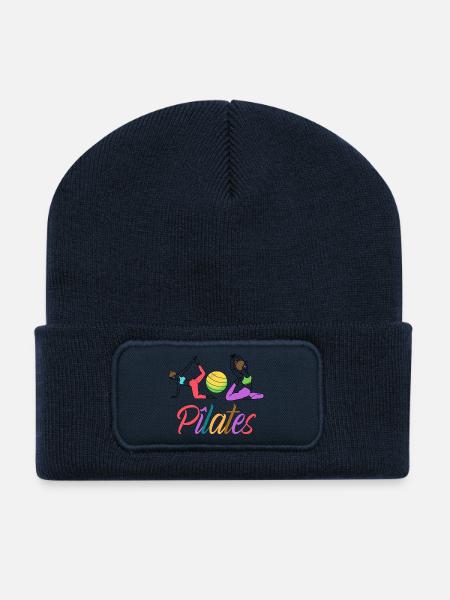 PILATES - Beanie recyclé à patch - bleu marine