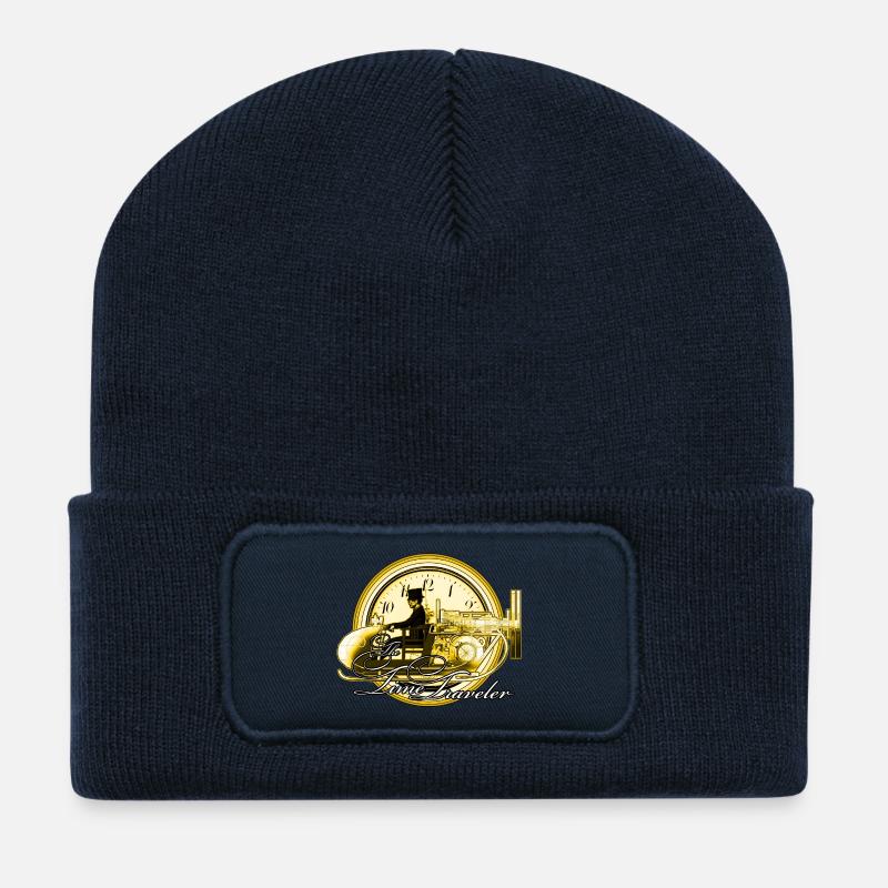 Der Zeitreisende - Recycelte Patch Beanie - French Navy