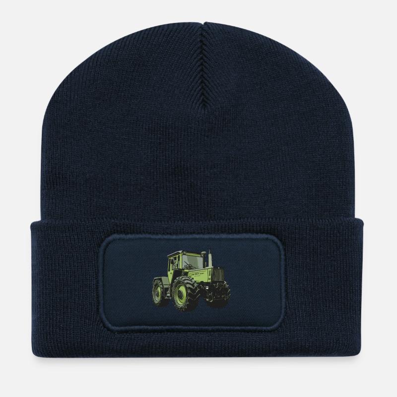 MB trac 1800 intercooler Traktor - Recycelte Patch Beanie - French Navy