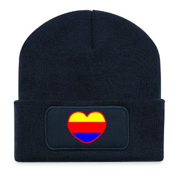 The heart of the North Holland flag North Holland - Recycled Patch Beanie - french navy - Front