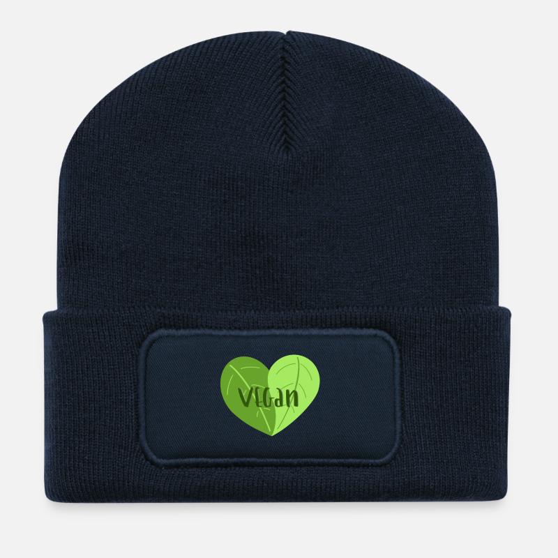 Veganherz - Recycelte Patch Beanie - French Navy